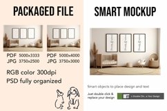 Wooden Frame Smart Mockup PSD &amp; JPG Template Graphic Product Image 2