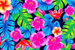 Colorful Tropical Flower Background Product Image 1
