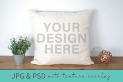 Pillow Crafters Mockup with Texture Overlay PSD JPG Product Image 1