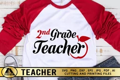Teacher SVG PNG EPS DXF Teacher Quote SVG 2nd Grade Teacher Product Image 1