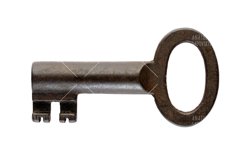 Bundle of 7 photos - vintage keys isolated on white Product Image 7