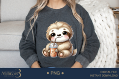 Coffee Lovers Animals PNG | Cute Animal PNG with Coffee Product Image 4