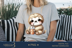 Coffee Lovers Animals PNG | Cute Animal PNG with Coffee Product Image 5
