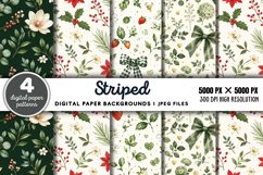 Striped Digital Paper Backgrounds JPG Product Image 1
