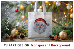 Funny Patchwork Santa Claus Clipart. Sublimation DTF Print Product Image 3