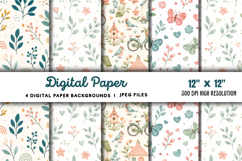 Digital Paper Backgrounds JPG Product Image 1