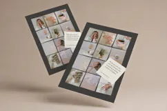 Dark Accent Grid Stacked Photo Collage | Editable Canva Product Image 7
