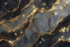 Luxury Gold and Charcoal Starry Marble Background Product Image 1
