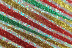 Glitter Candy Stripe Background - Red Green &amp; Gold Holiday Product Image 1