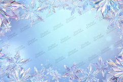 Crystal Snowflake Frame - Icy Blue Prismatic Winter Product Image 1