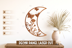 Moon Wall Art SVG - Moon Laser cut, Baby Room Home Decor Product Image 1