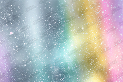 Rainbow Iridescent Foil - Snow Dust Winter Texture Art Product Image 1