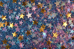 Colorful Glitter Star Background Texture JPG Product Image 1