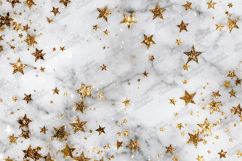 White Marble Star Background - Gold Glitter Celestial Product Image 1