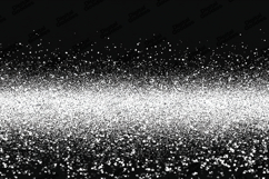Silver Glitter Snowfall Texture - White Sparkle Holiday Art Product Image 1