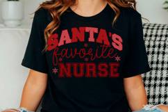 Santa&#039;s Favorite Nurse SVG,Christmas SVG Product Image 2