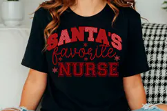 Santa's Favorite Nurse SVG,Christmas SVG Product Image 2