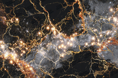 Gold Stardust Onyx Marble - Luxury Midnight Nebula Texture Product Image 1