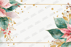 Dark Burgundy Peony Rose Seamless Pattern Christmas Product Image 1