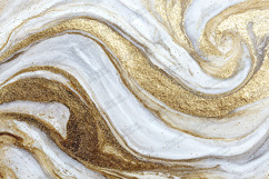 Frosty Blue Flowers Frame Winter Glitter Border Background Product Image 1