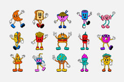 15 Retro Cartoon Fast Food Character Designs Product Image 7
