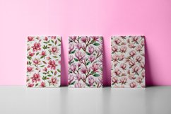 Watercolor Magnolia Patterns Product Image 7