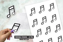 Music note sticker png Product Image 1
