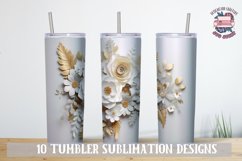3d Tumbler Wrap Flower Sublimation bundle 20 oz Wedding Product Image 8