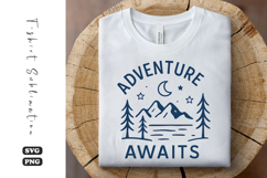 Adventure Awaits SVG | Camping T-Shirt Design Product Image 1