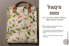 Jasmine Seamless Pattern Digital Papers, Flowers Pattern Product Image 2