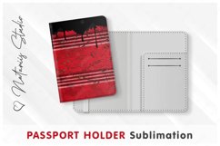 Oil Drum pattern - Passport Holder sublimation. Product Image 1