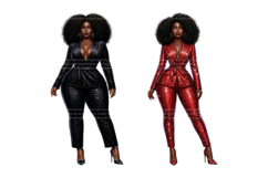 18 Black Woman Clipart, Afro Boss Lady Sublimation PNG Product Image 7