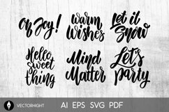 Set of motivation lettering phrases. for postcard, banner Product Image 6