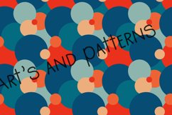 Retro geometric pattern with circles Product Image 2