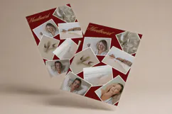 Burgundy Luxury Mood Board Photo Collage | Editable Canva Product Image 7
