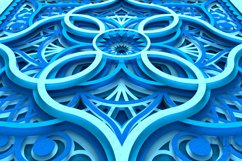 Multilayer Mandala Pattern Shadow Box Mandala SVG DXF - M255 Product Image 7