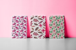 Watercolor Floral Pattern Set Product Image 7
