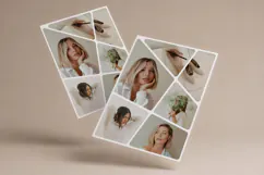 Geometric Segmented Stacked Photo Collage | Editable Canva Product Image 7
