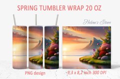 Spring bird tumbler wrap | Tumbler sublimation 20 oz Product Image 16