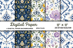 Digital Paper Backgrounds JPG Product Image 1