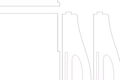 Tray - laser cut file, SVG DXF pattern Product Image 7