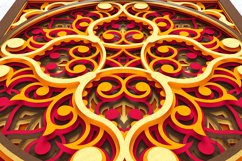 3D Mandala SVG file, Layered Mandala SVG DXF - M245 Product Image 7