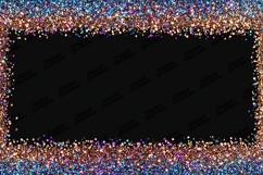 Glitter Border Frame - Luxury Multicolor Sparkling Product Image 1