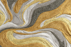 Gold Silver Glitter Marble - Luxury Metallic Abstract Art Product Image 1