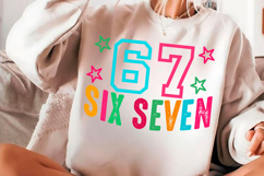 Six Seven 6 7 Funny Meme SVG PNG, Product Image 4