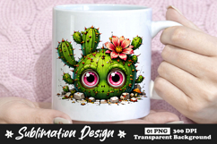 Cactus Monster Clipart Sublimation PNG Product Image 1