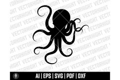 Octopus shapes SVG, Octopus Shape Ai, Eps, Pdf, Dxf. Octopus Product Image 3