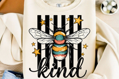 Bee Preppy Striped PNG T Shirt Product Image 1