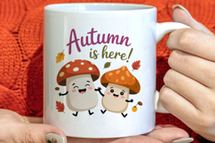 Cute Autumn Season Welcome Clipart PNG Product Image 1