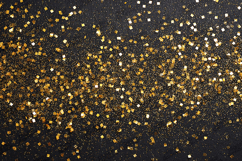 Gold Glitter on Black Texture - Metallic New Year Sparkle Product Image 1